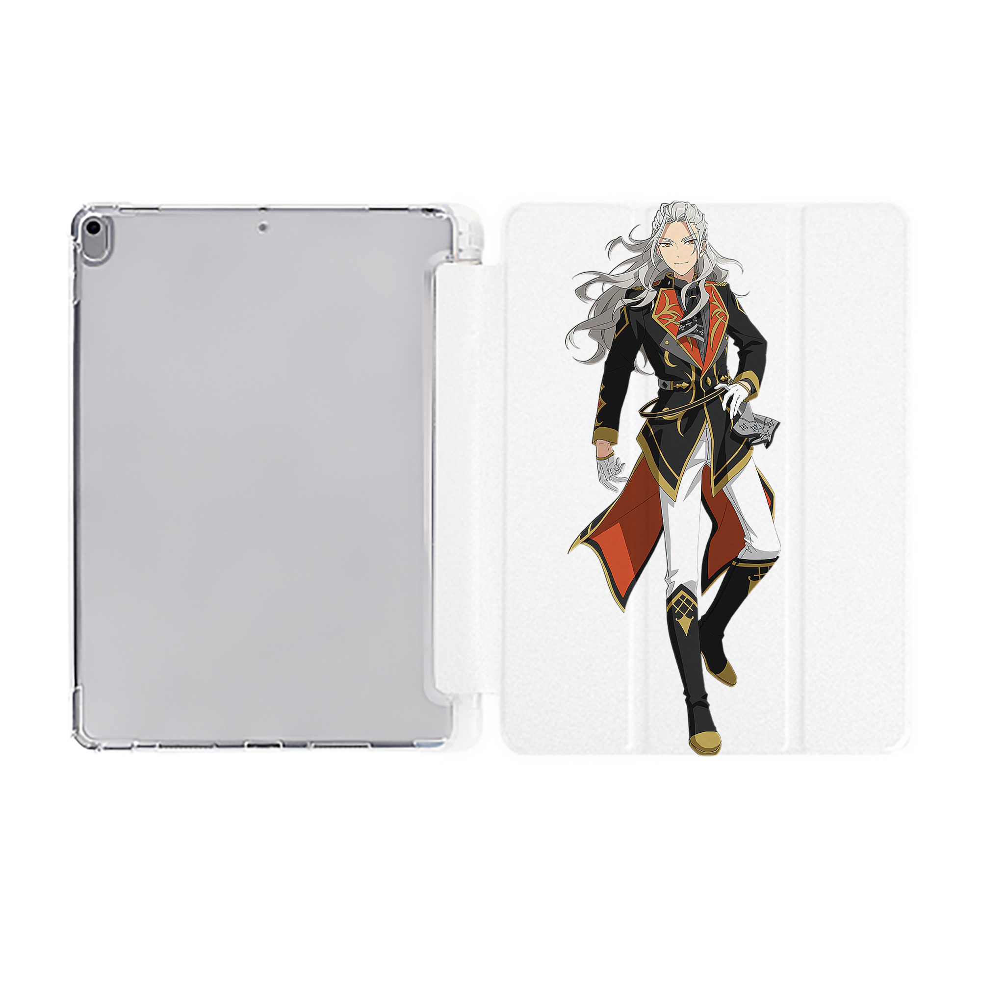 （画像用） あんさんぶるスターズ! Ensemble Stars IPad ケース ペン収納付き 三つ折りスタンド PUレザー×シリコン 対応機種9.5/10.5/10.9インチ